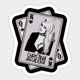 Retro Christina Aguilera Card Style Sticker